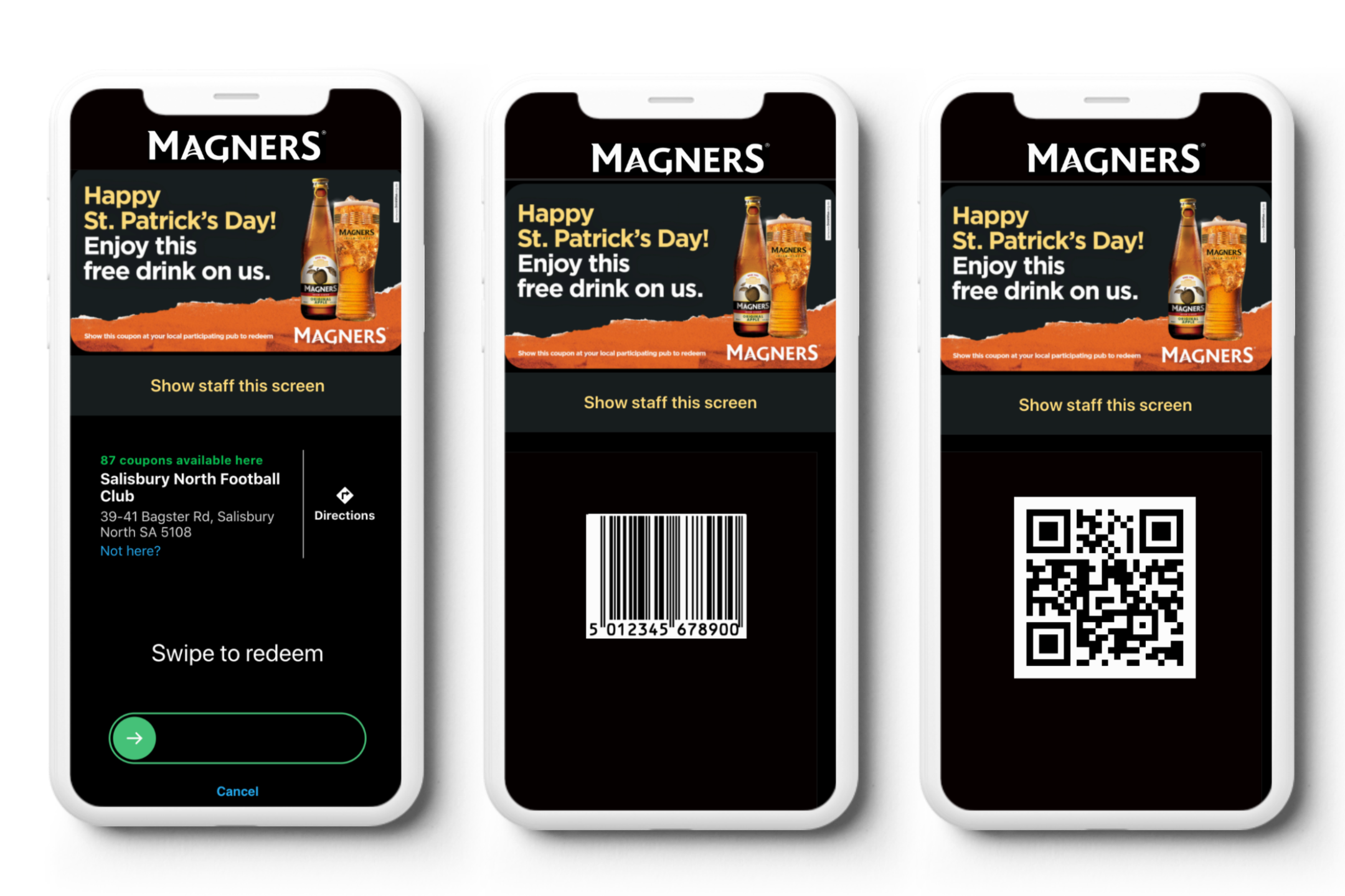 Magners digital coupon redeemption